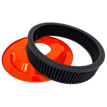 Load image into Gallery viewer, Big Block 502 Chevy 14&quot; Air Cleaner Kit - Custom Engraved Billet Top - Orange