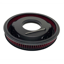 Load image into Gallery viewer, 351 Cleveland 14&quot; Round Air Cleaner Kit - Engraved Billet Top - Black