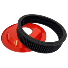 Load image into Gallery viewer, Small Block Chevy 400 Flag Logo - 14&quot; Round Air Cleaner Kit - Orange