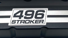 Load image into Gallery viewer, Chevy 496 Stroker - Big Block Tall Slant Top Valve Covers - Raised Billet - Black