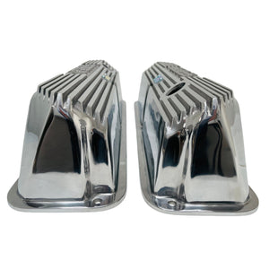 Cobra Le Mans FE Tall Valve Covers, Finned - Polished