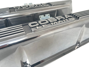 Cobra Le Mans FE Tall Valve Covers, Finned - Polished