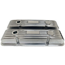 Load image into Gallery viewer, Small Block Chevy Classic Finned Valve Covers, Custom - Polished