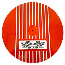 Load image into Gallery viewer, Big Block Chevy 572 Flag Logo - 14&quot; Round Air Cleaner Kit - Orange