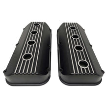 Load image into Gallery viewer, Hemi 392 Finned Valve Covers - Die-Cast Aluminum - Black