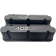 Load image into Gallery viewer, Ford Small Block Pentroof 408 Cobra Tall Valve Covers, Style 2 - Black