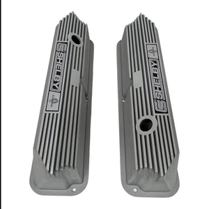 Ford CS Shelby Logo FE Tall Valve Covers - Long Plate - As Cast