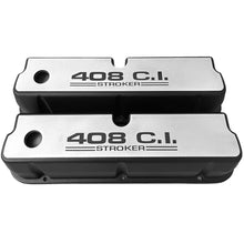 Load image into Gallery viewer, Ford 408 Stroker 351 Windsor Valve Covers - Full Billet Top - Black