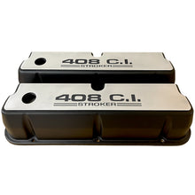 Load image into Gallery viewer, Ford 408 Stroker 351 Windsor Valve Covers - Full Billet Top - Black