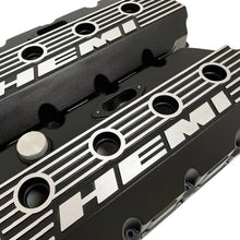 Load image into Gallery viewer, Hemi Logo Valve Covers - Die-Cast Aluminum - Black