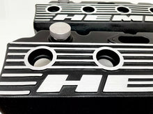 Load image into Gallery viewer, Hemi Logo Valve Covers - Die-Cast Aluminum - Black