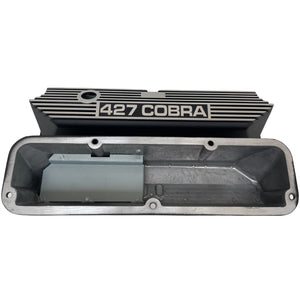 Ford FE 427 COBRA Valve Covers Tall - Long Plate - Black