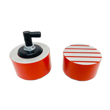 Load image into Gallery viewer, Orange Valve Cover Breather &amp; PCV Valve Set - Wide Fin - Die-Cast Aluminum