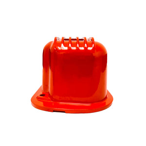 Mopar 360 Finned Valve Covers - Die-Cast Aluminum - Orange