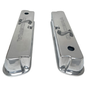 Ford 351 Windsor Cobra Snake Tall Valve Covers - Premium Series - Polished