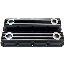 Load image into Gallery viewer, Mopar Magnum Finned Valve Covers - Die-Cast Aluminum - Black