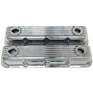 Mopar Magnum Finned Valve Covers - Die-Cast Aluminum - Polished