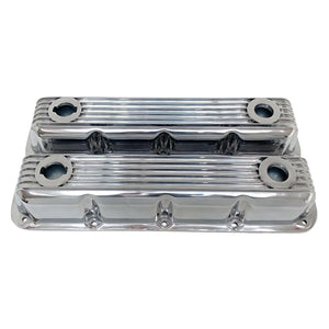 Mopar Magnum Finned Valve Covers - Die-Cast Aluminum - Polished