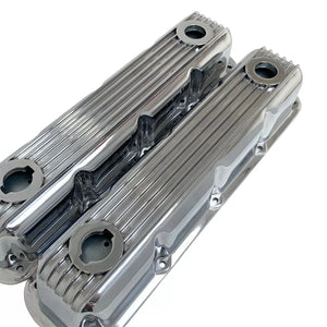 Mopar Magnum Finned Valve Covers - Die-Cast Aluminum - Polished