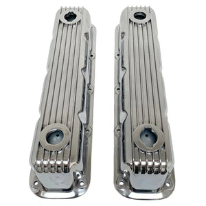 Mopar Magnum Finned Valve Covers - Die-Cast Aluminum - Polished