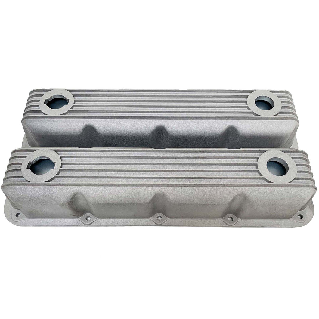 Mopar Magnum Finned Valve Covers - Die-Cast Aluminum - As Cast