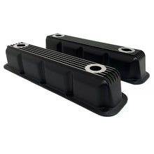 Load image into Gallery viewer, Mopar Magnum Finned Valve Covers - Die-Cast Aluminum - Black