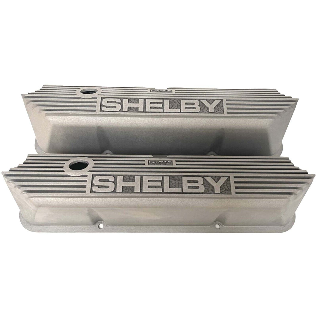 Ford SHELBY Logo FE Tall Valve Covers - Long Plate - As Cast