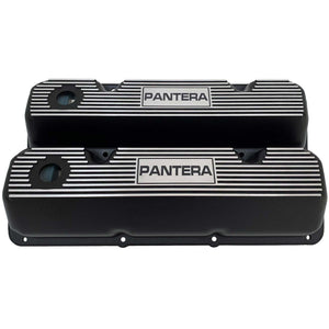 De Tomaso Pantera Ford 351 Cleveland Valve Covers - Style 3 - Black