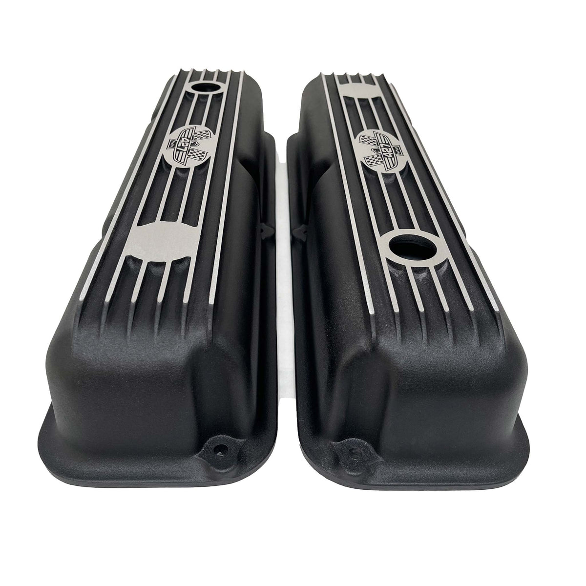 Ford FE 427 Short Valve Covers - American Eagle Logo Black – Ansen USA