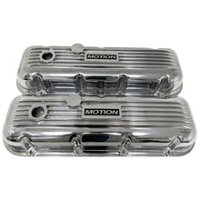 Load image into Gallery viewer, Big Block Chevy Motion Classic Finned, Style 2, Polished Valve Covers