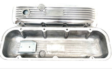 Load image into Gallery viewer, Big Block Chevy 468 Valve Covers, Finned, Style 2 - Polished