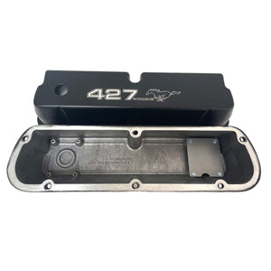 Ford 427 Windsor Mustang Pony Tall Valve Covers - Black