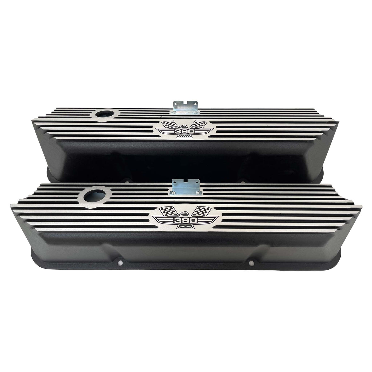 Ford 390 American Eagle FE Valve Covers Black – Ansen USA