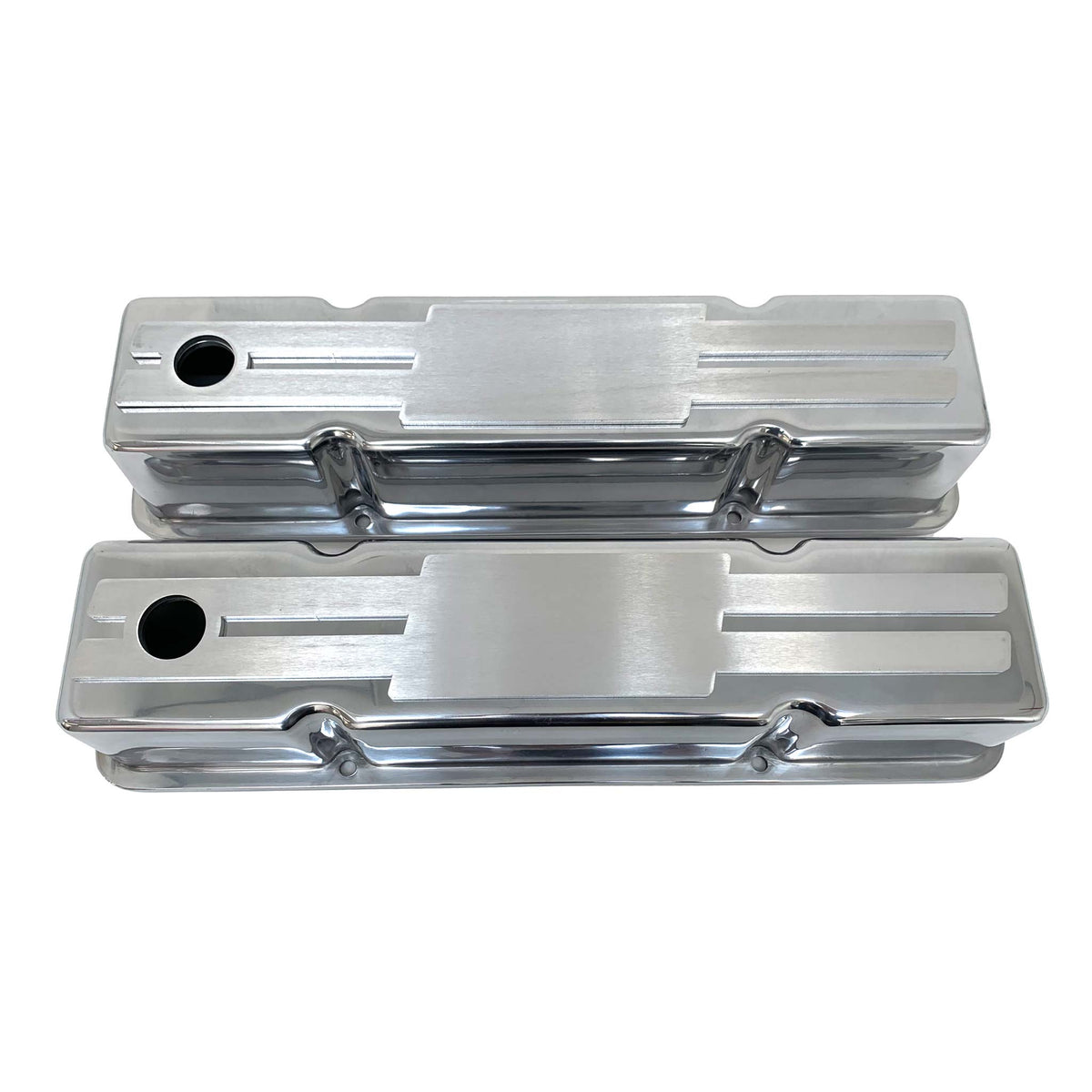 Small Block Chevy Custom Billet Top Valve Covers - Polished – Ansen USA