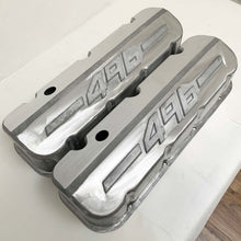 Load image into Gallery viewer, Chevy 496 - RAISED LOGO - Big Block Valve Covers Tall - Unfinished