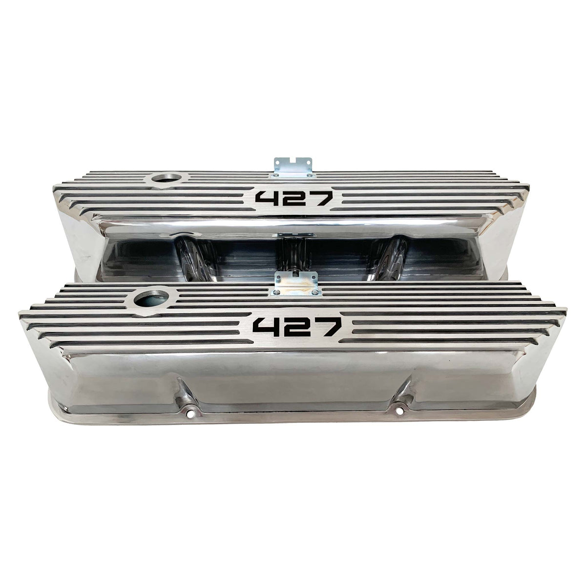 Ford FE 427 Tall Laser Engraved Polished Valve Covers | Ansen USA