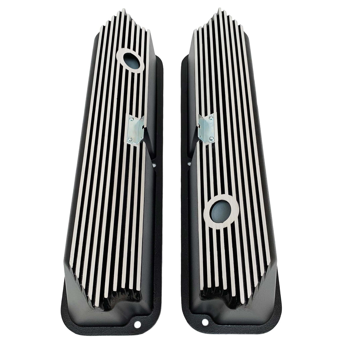 Ford FE Tall All Finned Valve Covers- Black – Ansen USA